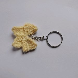 Crochet Bow Keychain