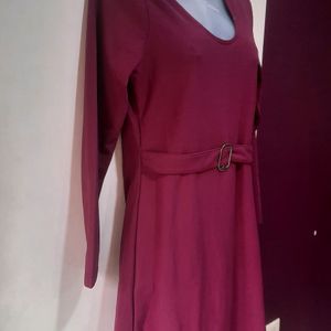 Maroon Dress