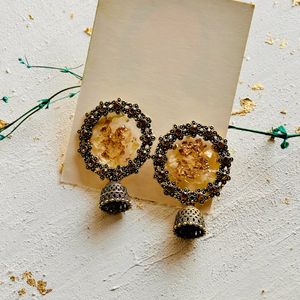 Resin  Flower 🌼Jhumka