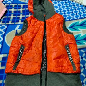 Women Jacket Hoddy Orange