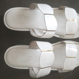 White Flipflops Sandals