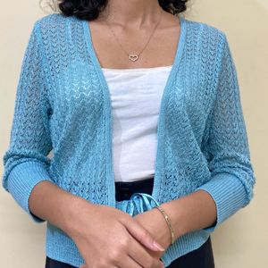 Crochet Knit Shrug💙