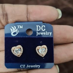 Heart AD Stone Earing