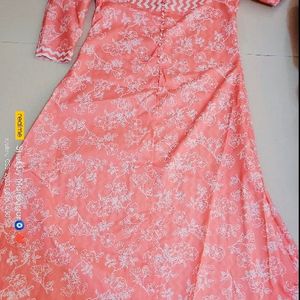 Peach Ethnic Frock