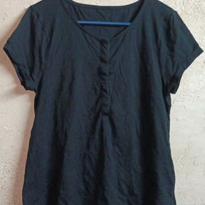 🇨🇳 Ladies Casual Top Half-sleeve Black