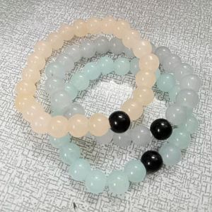 Combo Of Couples Bracelets And 3 Colour Bracelet