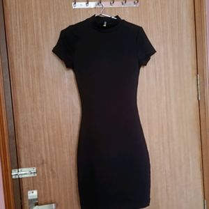 A Black Body Con Dress