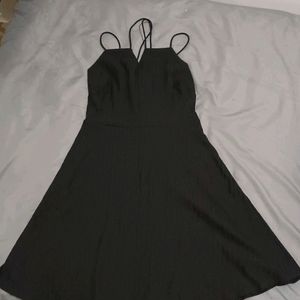 Women Fit And Flare Black Dress