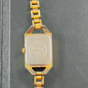 Sonata Golden Watch With Metal Chain Strap