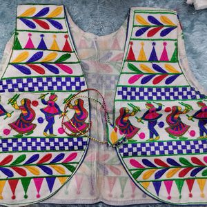 White Festive Garba Wear Jacket