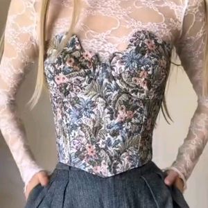 Korean Sheer Lace Top