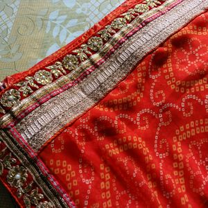 Orange Colour Saree🎀