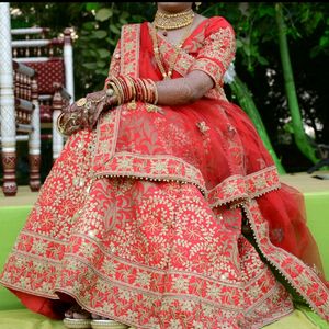 Red Bridal Lehenga