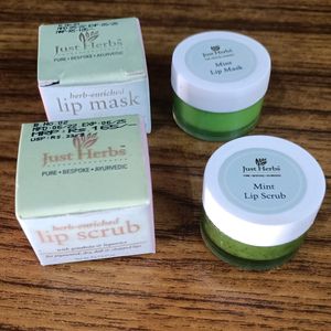 Just Herbs Combo Of  Lip Scrub & Mask -Mint Flavor