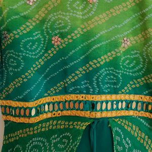 Beautiful Green Dress With Dupatta