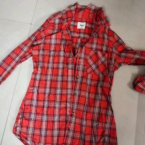 MAX beautiful Ladies Checks Button Up Shirt