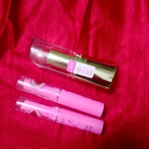 Red Hot Lipstick & Pink Magic Lip Gloss