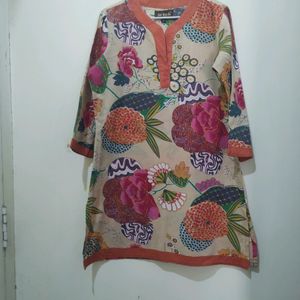 Sai Ruchi Floral Print Kurti Tunic Top