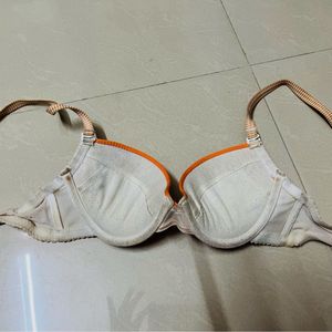 Padded Orange Coloured Bra