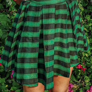 Plaid Co-ord Blazer And Skirt Set