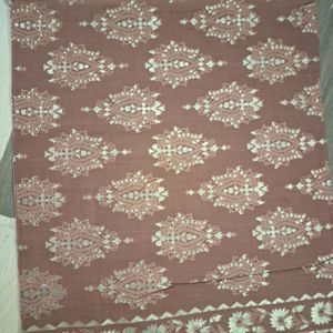 Cotton Kurti Material With Gold Prints