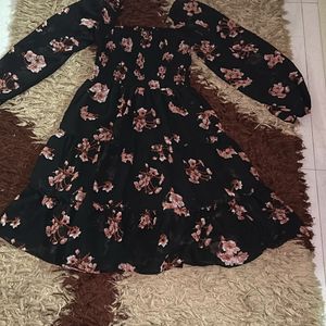 Black Floral Dress