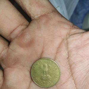 Indian 20 Paise Coin