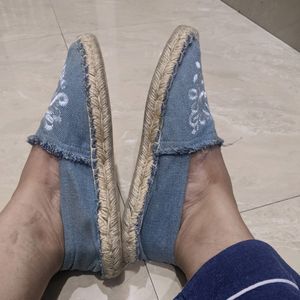 Almost New Denim Fabric Shoes