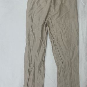 Khaki Linen Trousers
