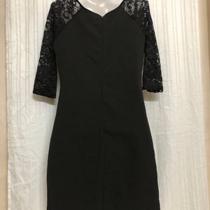 Eiki  Black Half Sleeve Dress