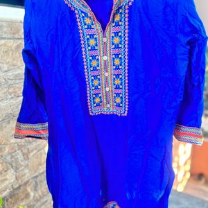 Embroidery Silk Cotton Kurti