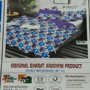 Bramd New Cotton Feel Bedsheets With 2 Pillow