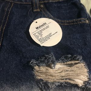 Brand New Denim Shorts With Tag