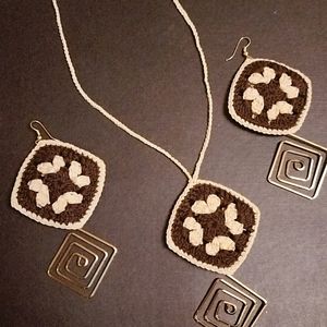 Crochet Jwellery Set.