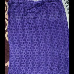 Purple Printed Saree