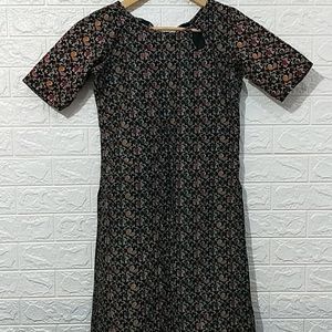 Women Black Kurti | Bust 34| Length 40| Waist 34