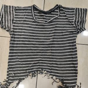 Crop Fringes Top