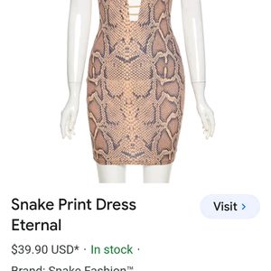 Sneak Print Dress