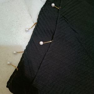 Plain Black Dupatta