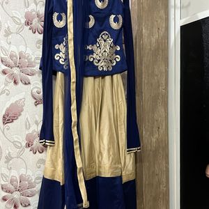 Heavy Embroidered Jacket Gown For Beautiful Girls.