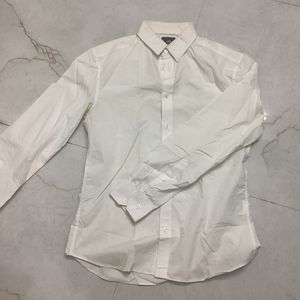 Hnm White Slim Shirt (authentic)