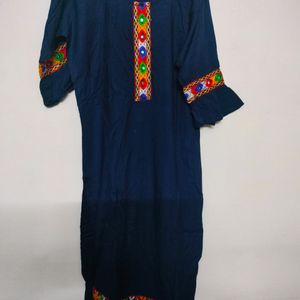 Navy Blue Kurti