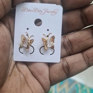 AD Shining Butterfly Earing Set