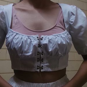 White Milkmaid Blouse