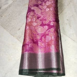 Banarasi Cotton Sarees With Unstitched Blouse