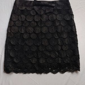 Black Partywear Mini Skirt