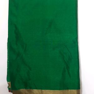 Green Cotton Silk Saree