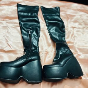 Forever Thigh Lengh Platform Heel Boots