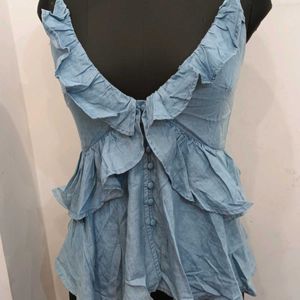 Soft Denim Stylish Top..32 To 33inch