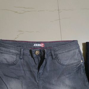 Pack Of 2 Skinny Fit Mid Rise Denim Size 32